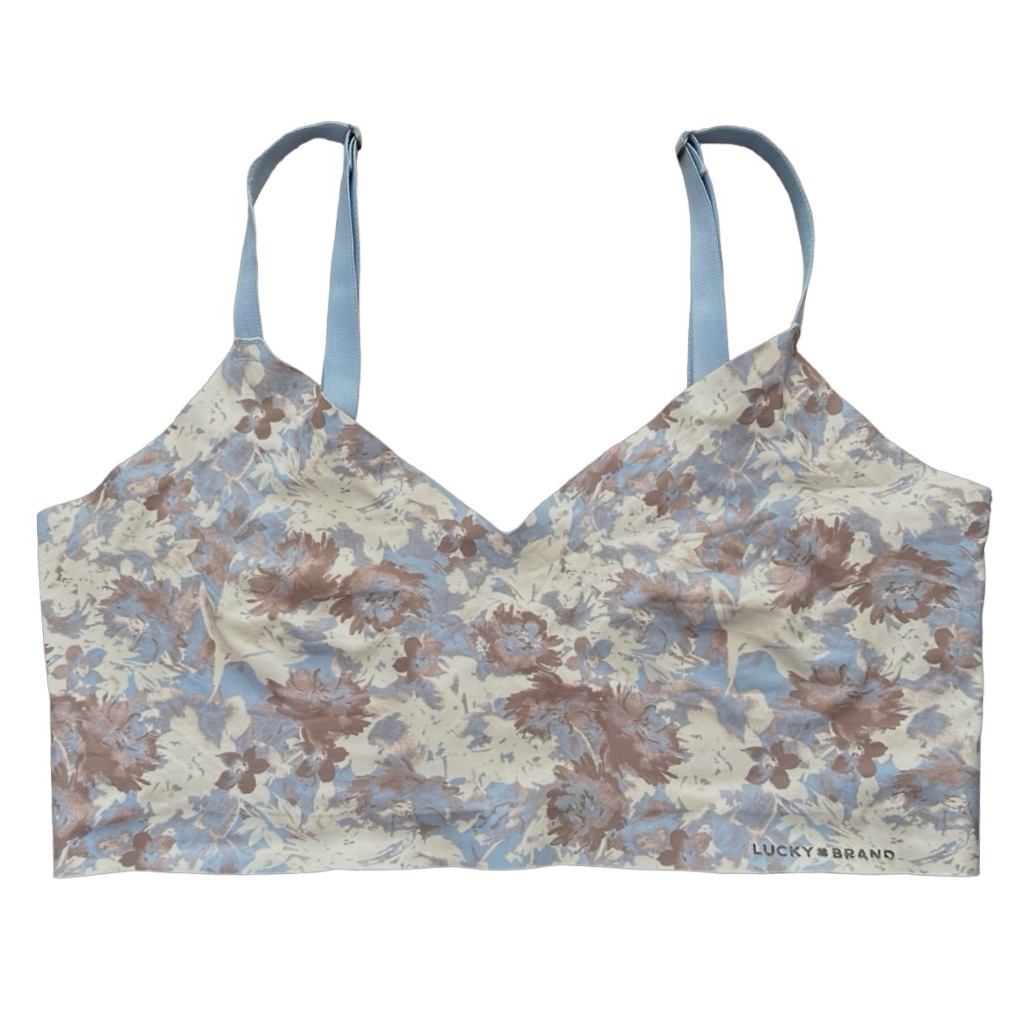 Lucky Brand Floral Seamless Bralette Size 1x Wireless